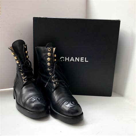 chanel chain combat boots|chanel combat boots 2019.